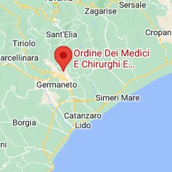 Mappa sede Ordine dei Medici Catanzaro